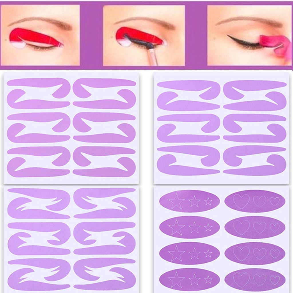 DIACHAVN Miếng Dán Hỗ Trợ Đánh Phấn Mắt Tiện Dụng