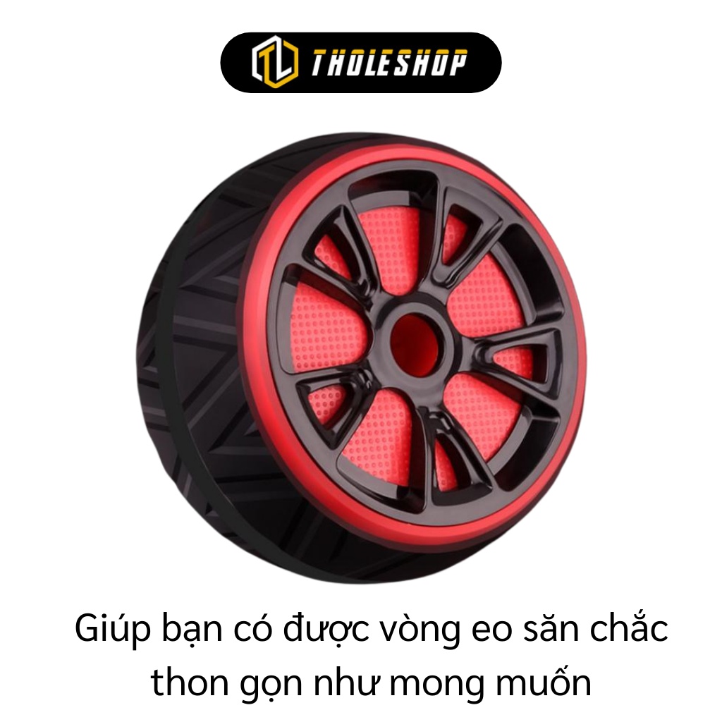 Dụng Cụ Tập Gym - Con Lăn Tập Bụng 1 Bánh Tác Dụng Vùng Cơ Bụng, Xô, Tặng Kèm Thảm 9230