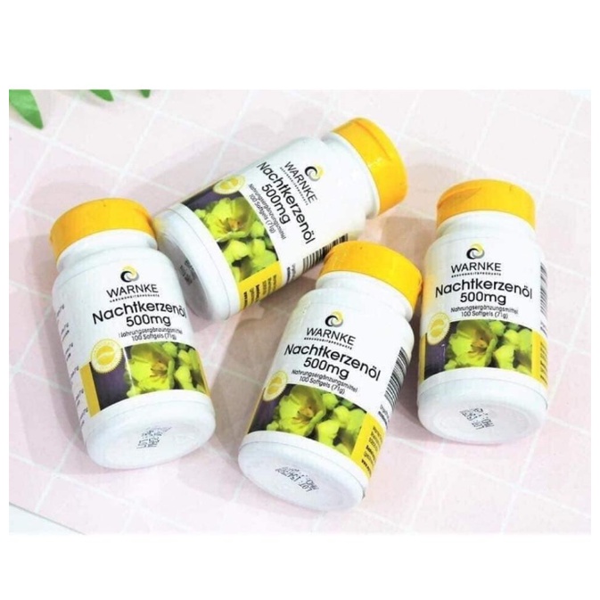 Tinh dầu hoa anh thảo Warnke Đức dưỡng tóc mượt, giảm rụng tóc hộp 100 viên - Shop Viloet