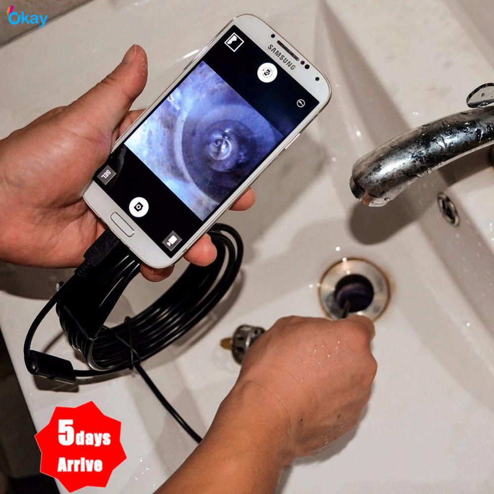 Dây camera usb 5m 7mm 6leds cho android otg nội soi