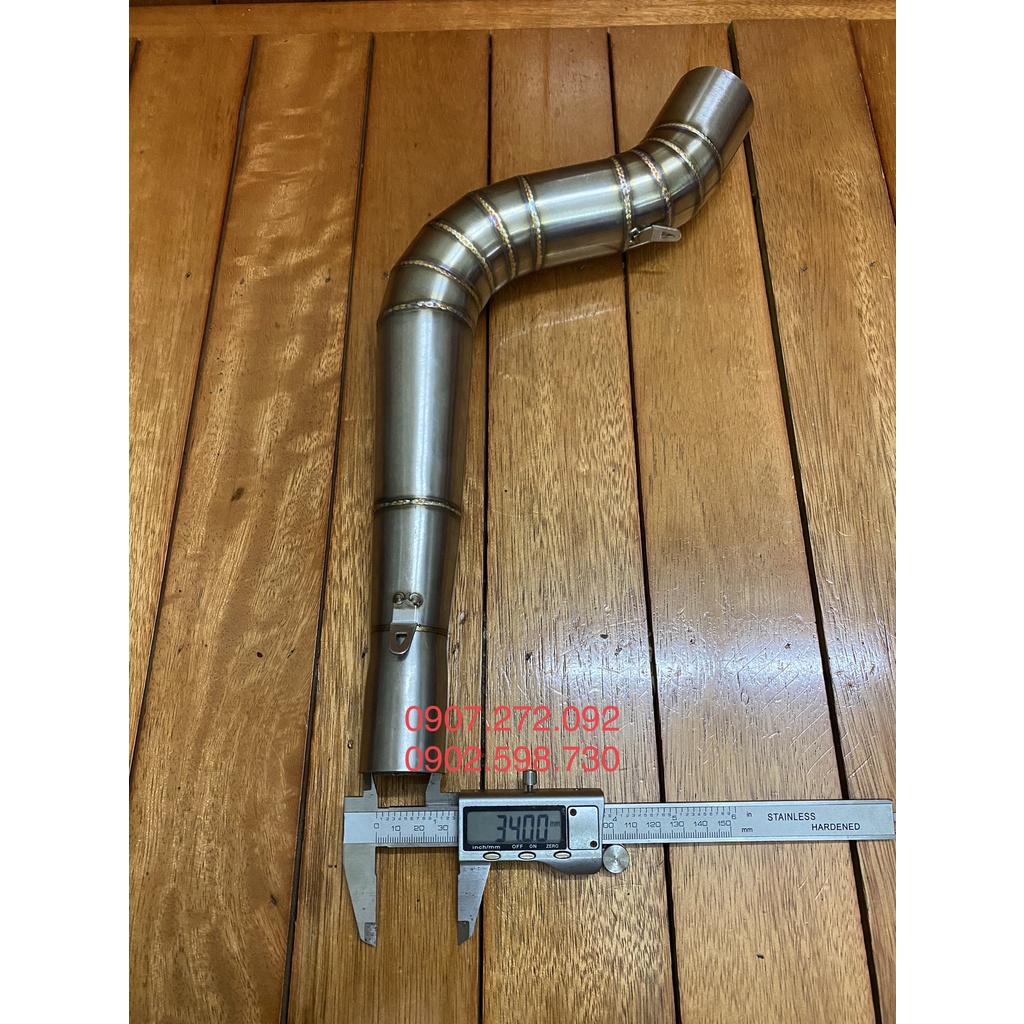Đùi gà FROM zin và nhỗng INOX 304 gắn cổ PÔ phi 35 dành cho xe máy
