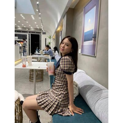 [FREESHIP] Đầm Kẻ Sọc,Váy Kẻ Sọc Nữ Kiểu Pháp Chiết Eo Thon Cho Nữ | BigBuy360 - bigbuy360.vn