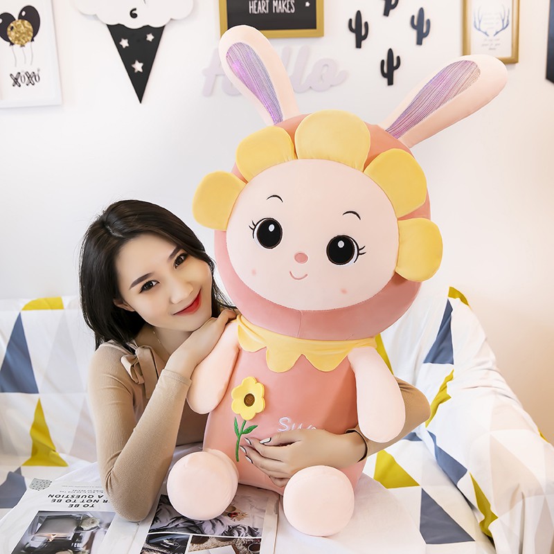 Gấu Bông Thỏ Bunny Miniso Hàng Nhập Co Dãn 4 Chiều Siêu Mềm Mịn