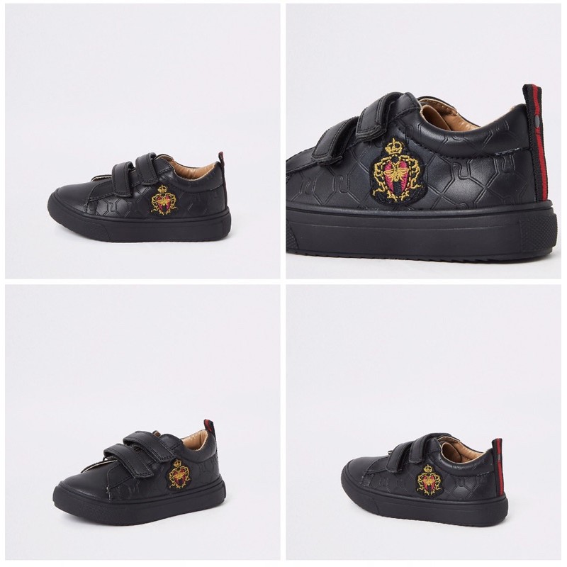 Giày đen siêu xinh bé trai săn sale Ri Uk sz 19 bé xíu