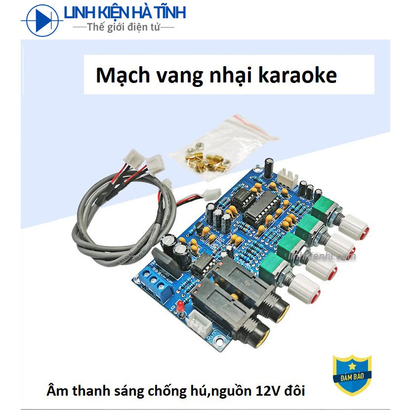 Mạch tạo tiếng vang PT2399 2399 mạch echo karaoke  Full phụ kiện