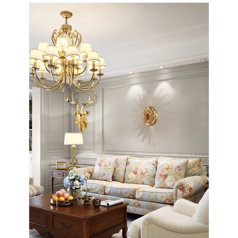Trang trí treo tường đầu hươu, decor treo tường đầu hươu phong cách bắc âu sang trọng