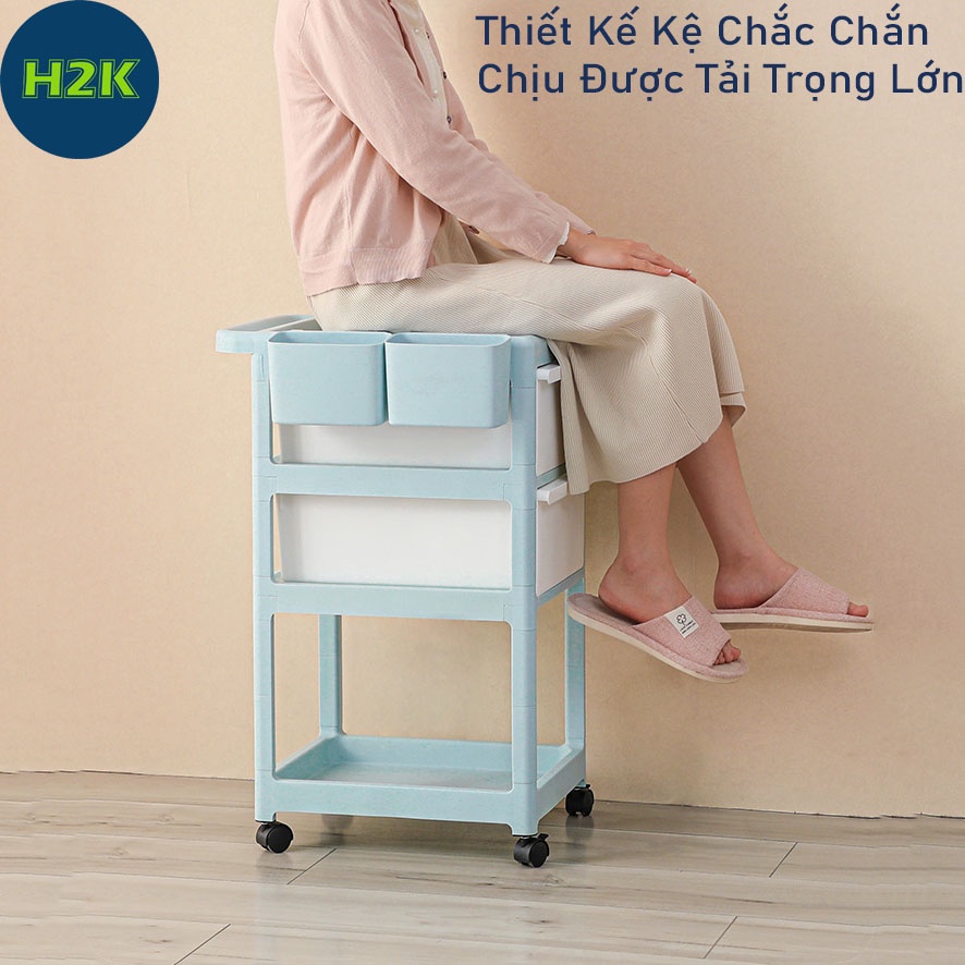 Kệ Đựng Đồ Sơ Sinh Đa Năng Yeya Dành Cho Bé Kết Hợp Hộp Đựng Bình Sữa Cỡ Lớn Có Bánh Xe Đẩy Tiện Lợi