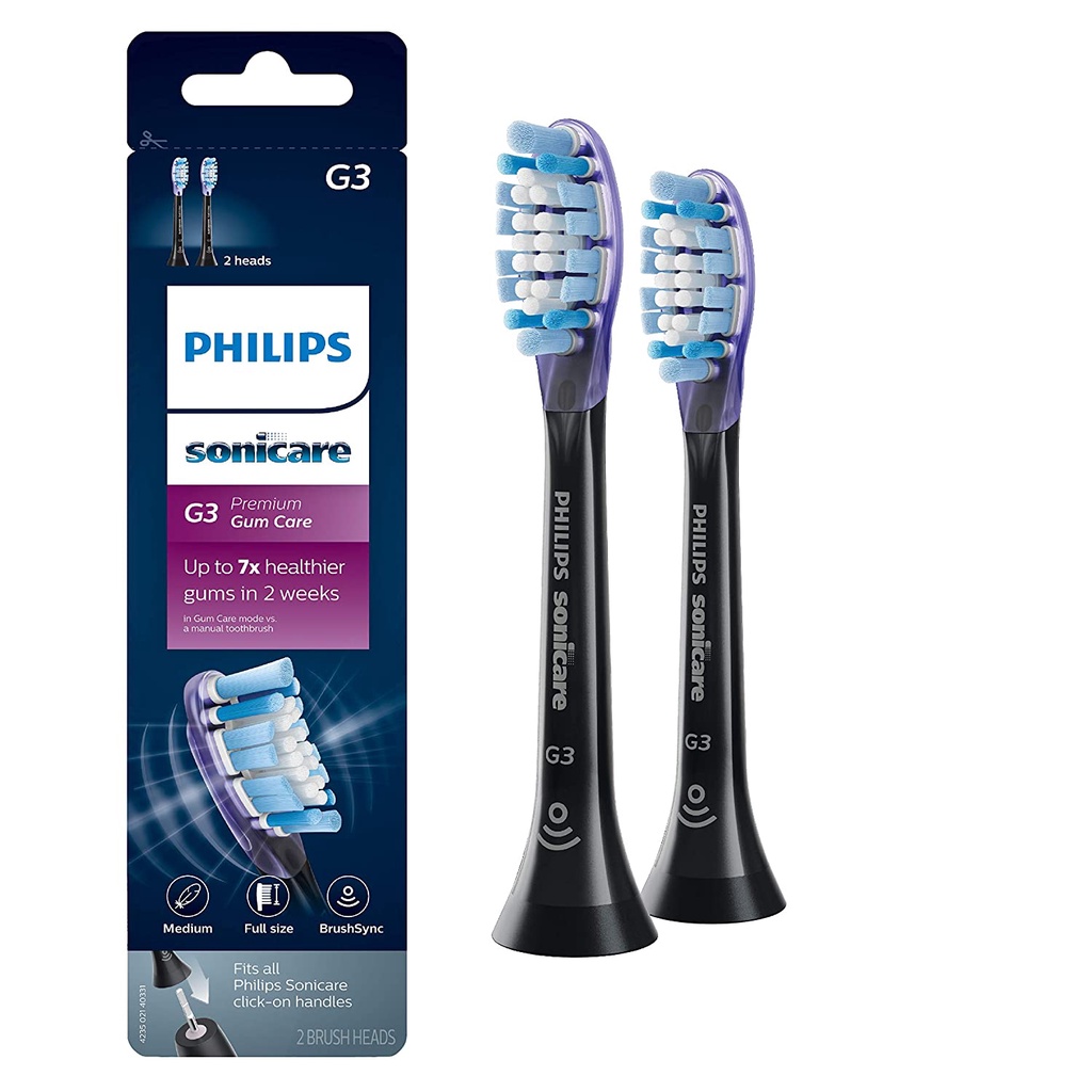 Đầu thay bàn chải điện Philips Sonicare Genuine G3 Premium Gum Care chăm sóc nướu cao cấp (1chiếc lẻ)