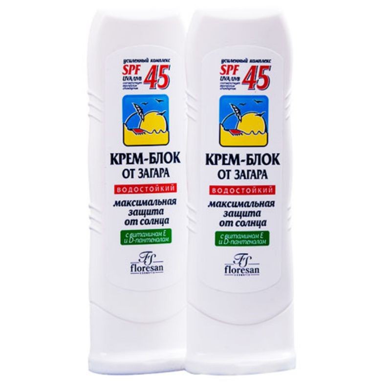 KEM CHỐNG NẮNG VẬT LÝ FLORESAN SPF45 DƯỠNG DA VỚI VITAMIN E VÀ D 125ML CHÍNH HÃNG - 8610