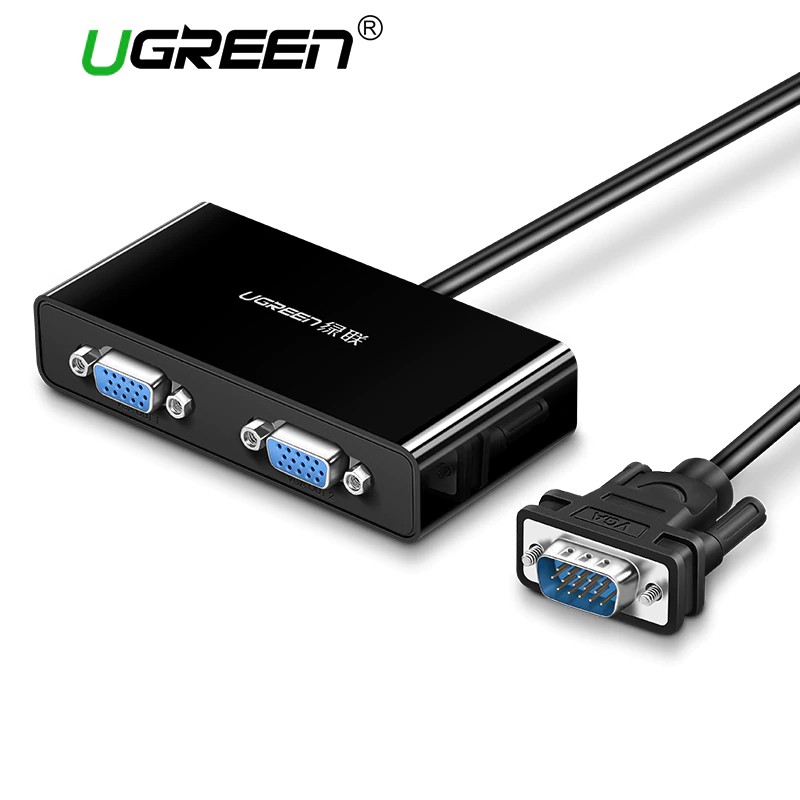 Ugreen 2 Ports VGA Switch VGA Splitter VGA Male to Two Female Splitter Cable