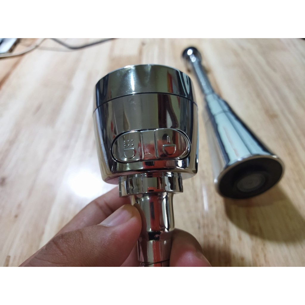 Đầu vòi rửa chén bát tăng áp xoay 360 độ