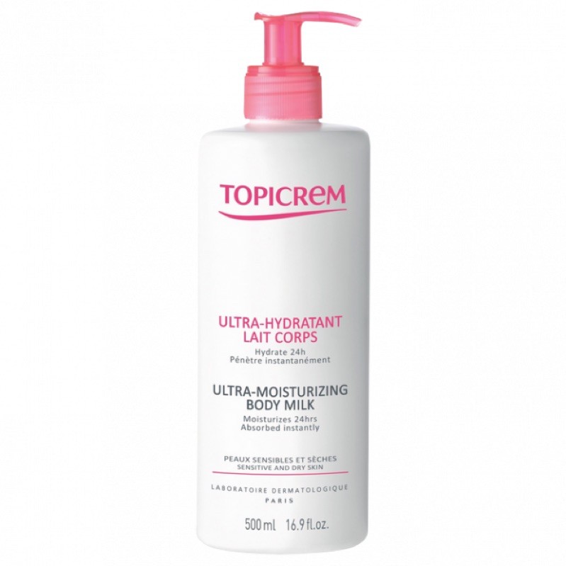 Kem Lotion dưỡng thể body TOPICREM 500ml số 1 Pháp mềm mại da trong 24h