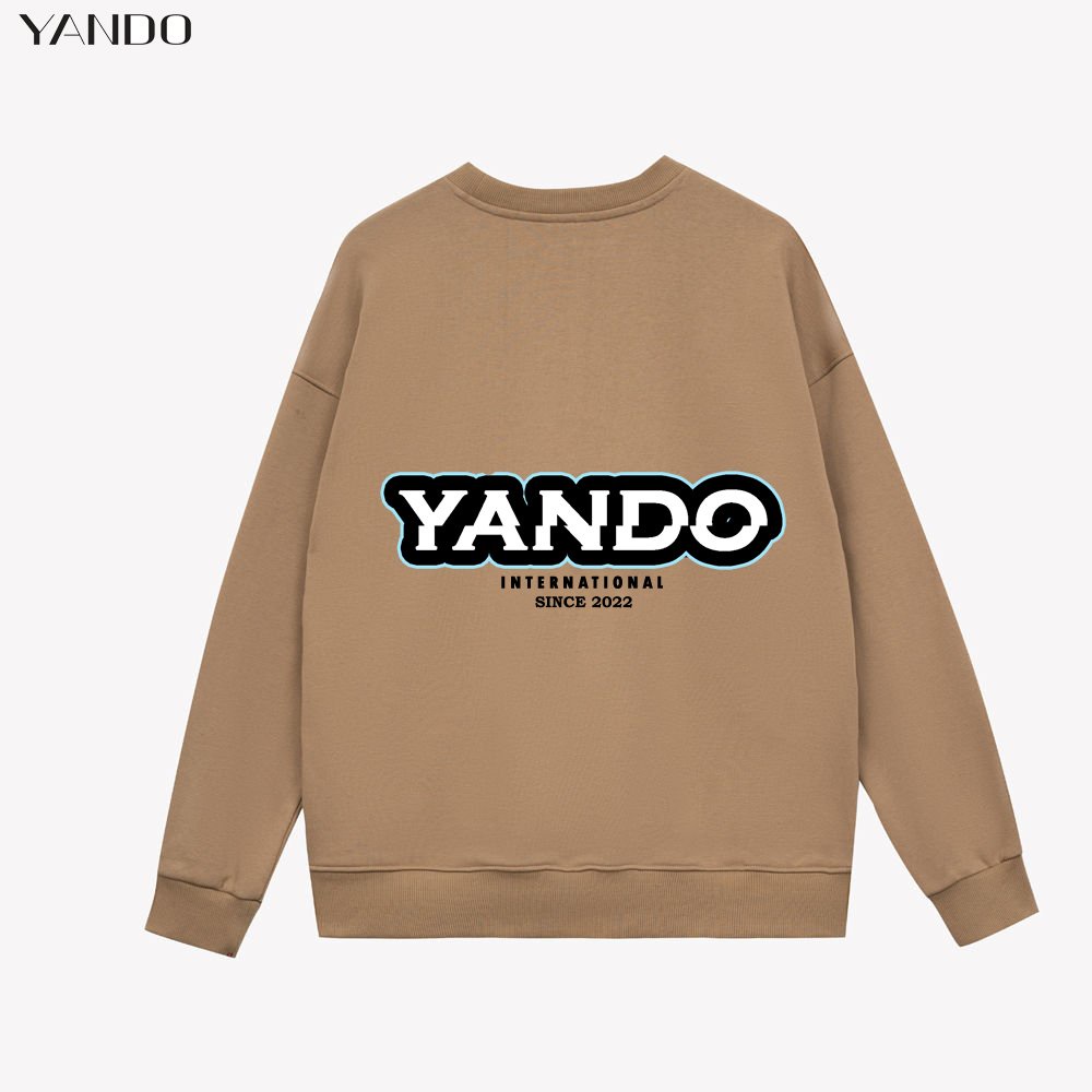 Áo Sweater Form Rộng YANDO OUTFITS P014 In Hình Cotton French Terry 350GSM Local Brand