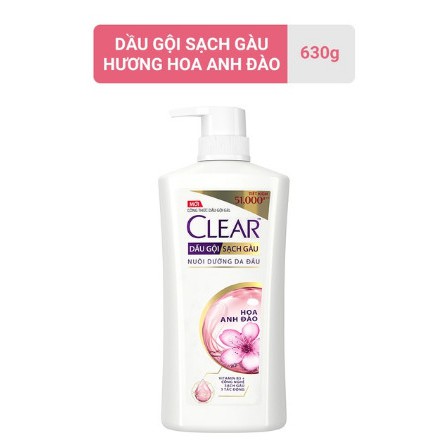 Dầu gội sạch gàu Clear hoa anh đào 630g