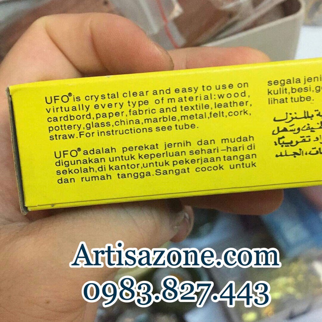 Keo UFO đa năng chuyên dán mô hình gỗ, vải - Trong suốt, nhanh khô, mềm dẻo - 01 tuýp/35ml
