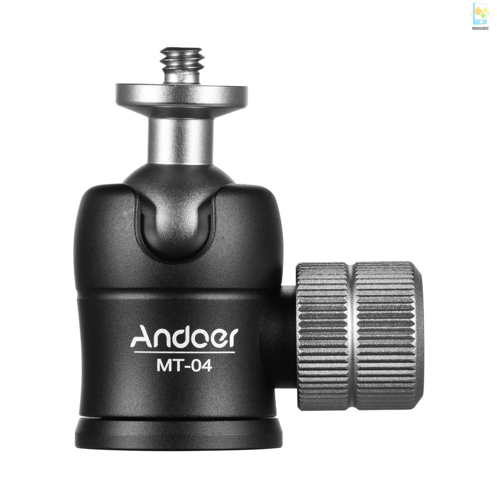 Mới Đầu Bi Mini Andoer Mt-04 Xoay 360 Độ Tiêu Chuẩn 1 / 4 Cho Chân Máy Ảnh Dslr