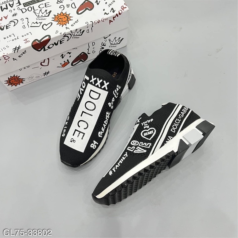 Giày Slipon Dolce Nam Nổi Chữ Đế Phân Khúc