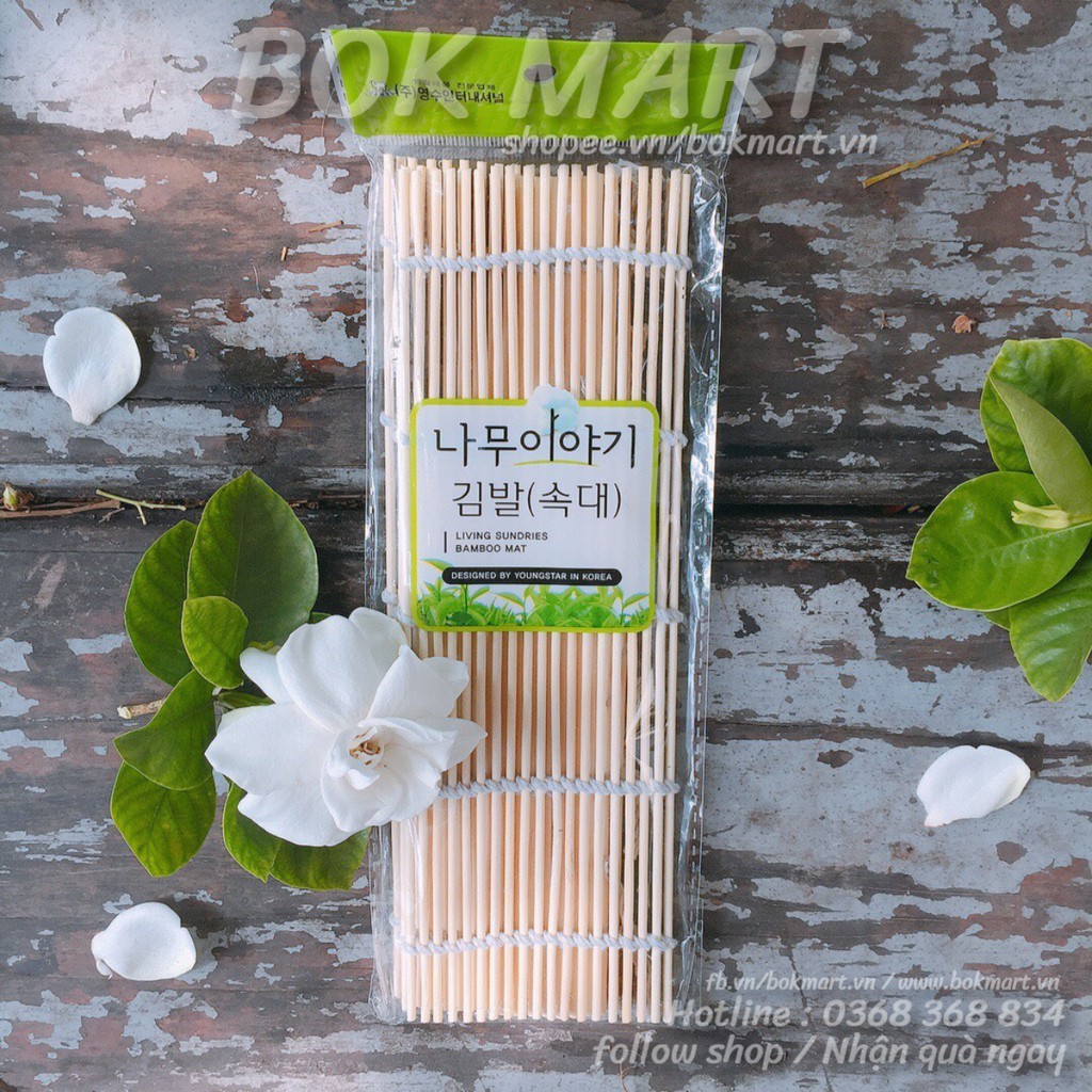 MÀNH TRE LÀM CƠM CUỘN KIMBAP HÀN QUỐC