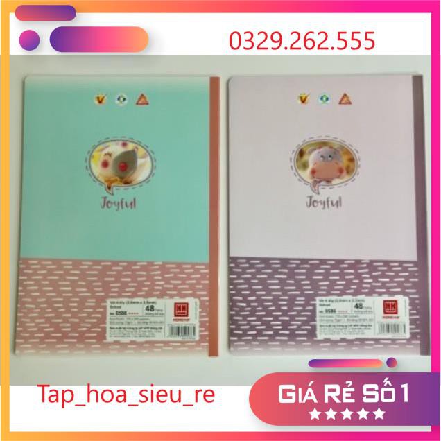 (Rẻ Vô địch) Set 10 Vở 4 ôly Hồng Hà 48tr (2,5x2,5) mẫu mới nhất 0586