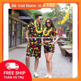 ĐỒ ĐI BIỂN NHÓM, BỘ TRÁI CÂY ĐI BIỂN CẶP ĐÔI,QUẦN ÁO HOA QUẢ ĐI BIỂN SIÊU CHẤT 2020 ! ? ☭ ! > '