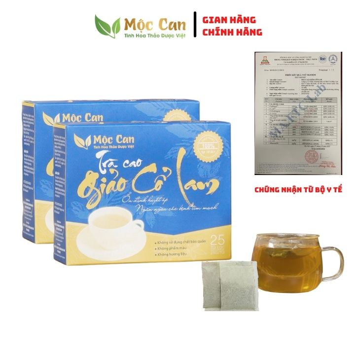 Trà Cao Giao Cổ Lam Túi Lọc Mộc Can, Trà Giảm Cân Giảm Mỡ Máu Ổn ĐỊnh Huyết Áp Ngăn Ngừa Các Bệnh Tim Mạch  Hộp 25 Túi