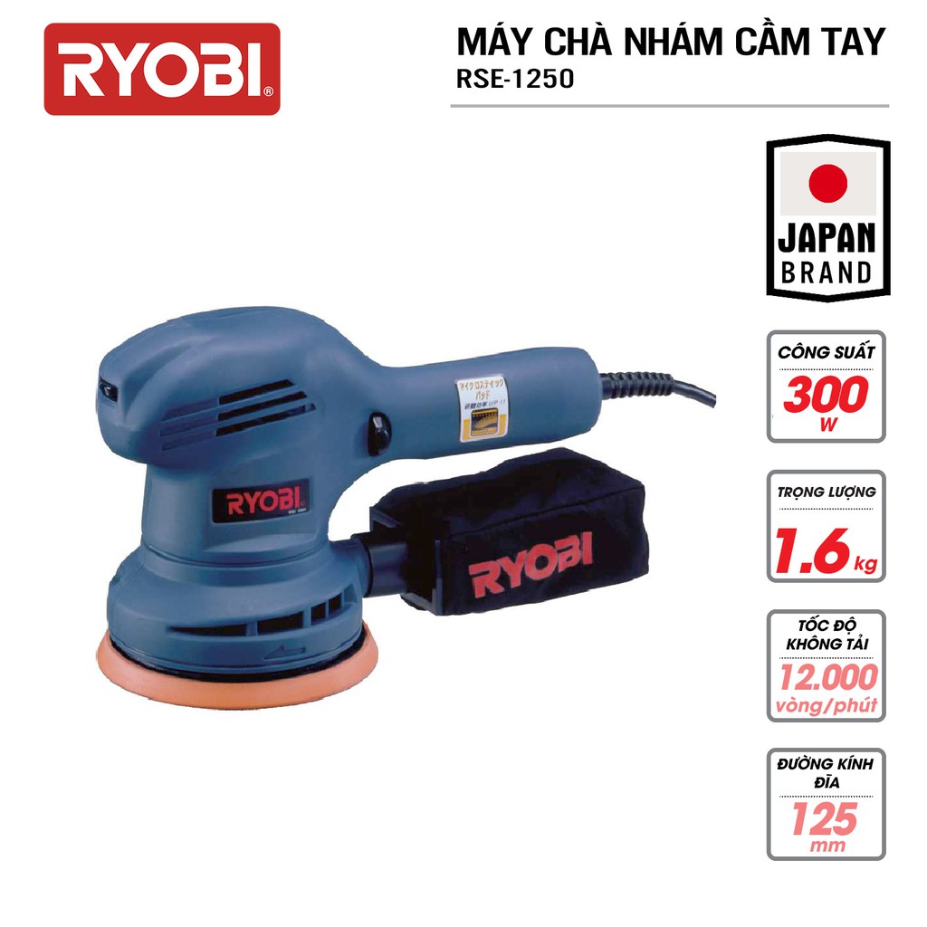 Máy chà nhám cầm tay RYOBI (KYOCERA) - RSE-1250