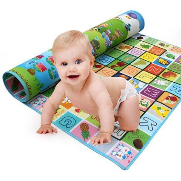Thảm chơi 2 mặt cho bé Maboshi 1m8 x 2m - Thảm xốp trải sàn gấp gọn Maboshi