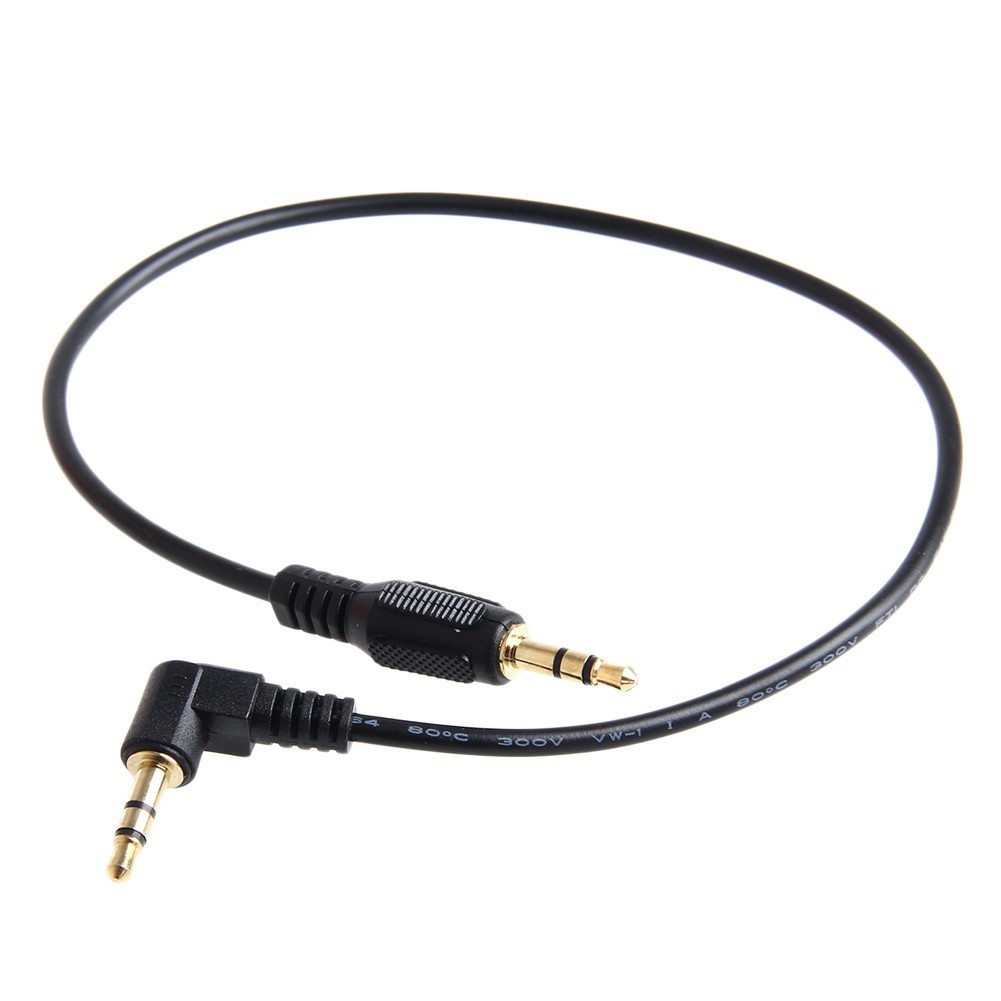 Cáp âm thanh ngắn 30CM đầu cong 90 độ 3.5mm sang đầu 3.5mm AUX
