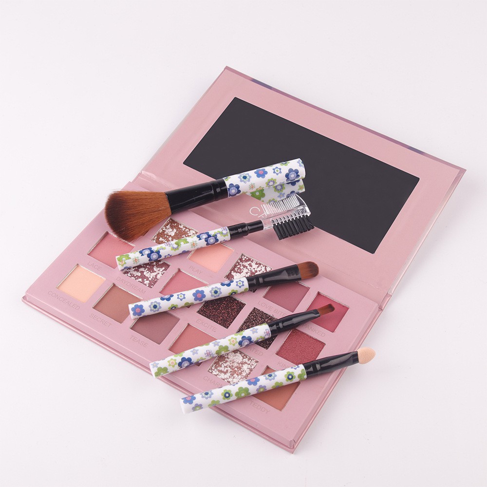 Phấn mắt bảng 18 màu HUDA ngọc trai kèm nhũ mắt không lem bẳng màu bóng mắt hoa hồng sa mạc. | BigBuy360 - bigbuy360.vn