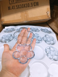 Combo 2 Khay đựng son handmade hoa 6 ô