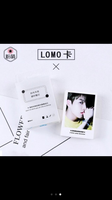 Lomo card hộp nhựa BTS, V, JungKook