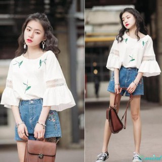 Áo nữ tay lửng ống