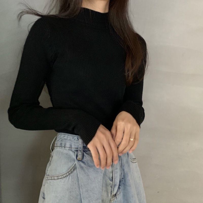 Áo Sweater cổ lọ thiết kế mới thời trang dành cho mùa thu đông