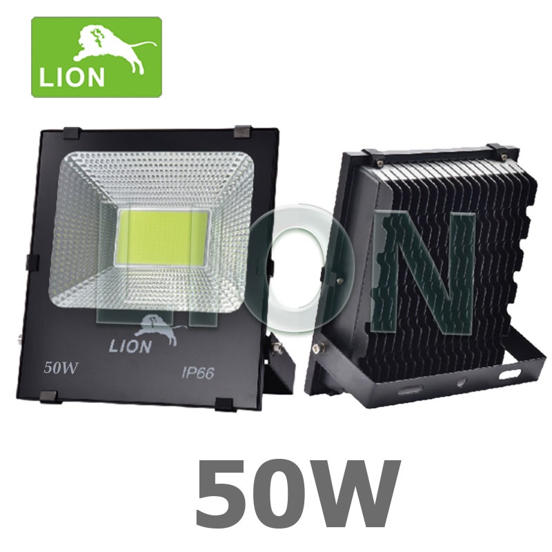 Đèn Led Pha LION - Công Suất 30W/50W/100W/150W/200W- Tiêu Chuẩn IP66 -  Chế Độ Tiết Kiệm Điện - Lắp Ngoài Trời
