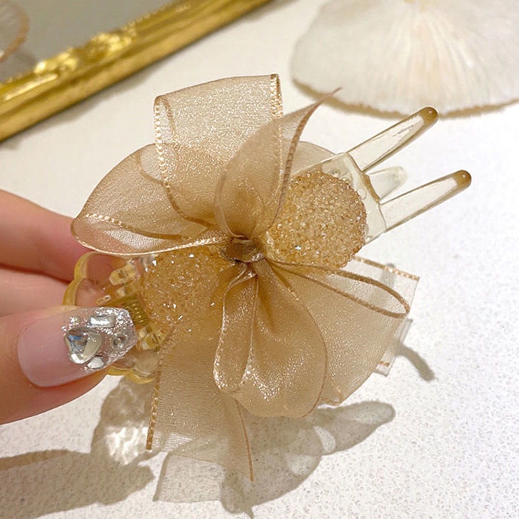 Kẹp Tóc Hình Nơ Cỡ Lớn Phong Cách Hàn Quốc Xinh Xắn Cho Nữ