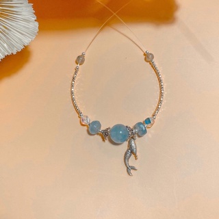 Vòng tay cao cấp - Aquamarine - Triple God