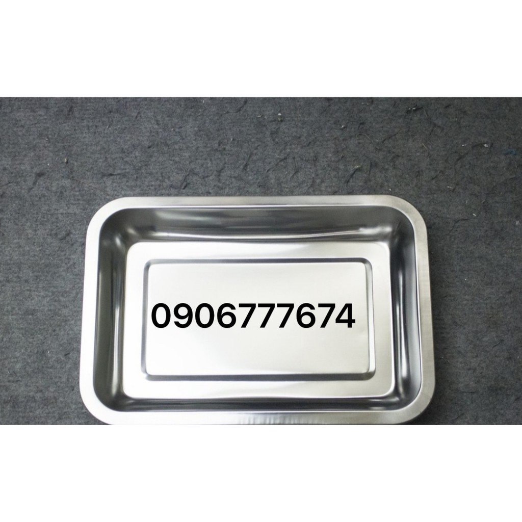 Khay Sâu Inox Dùng Bưng Bê / Đựng Thức Ăn