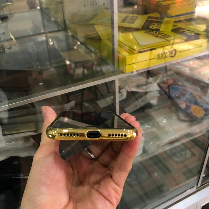 Ốp lưng Iphone 7 Giả da màu nâu cafe siêu chất - Giá rẻ nhất quả đất  .