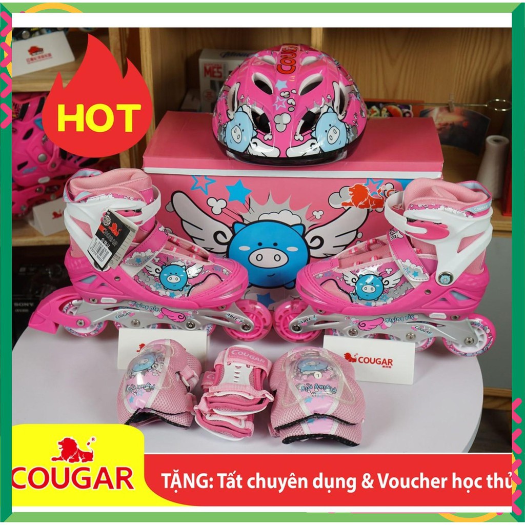 test Combo Giày Patin Trẻ Em Cougar 798