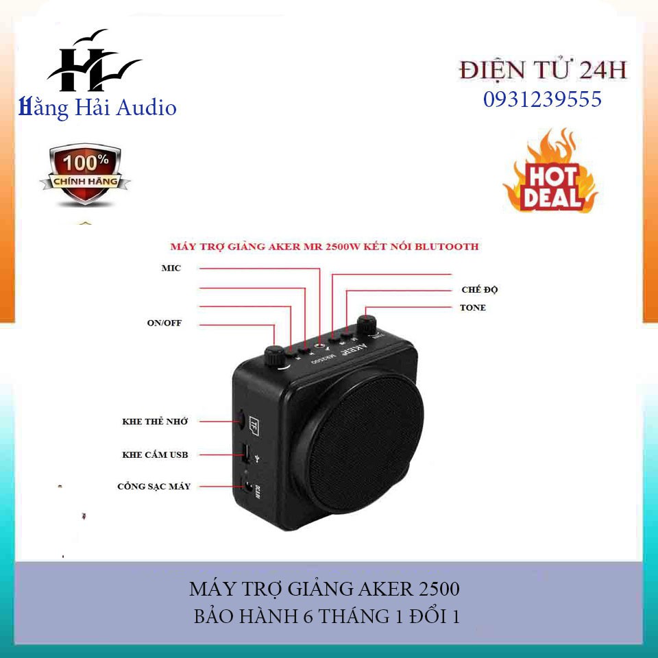 ⚡⚡⚡Máy trợ giảng AKER MR 2500( có bluetooth ) HÀNG CHÍNH HÃNG ⚡⚡⚡