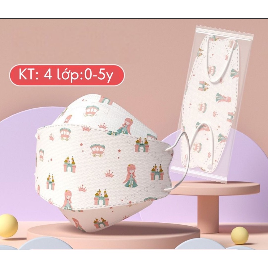Set 10 chiếc khẩu trang 4 lớp cho bé 0-5y