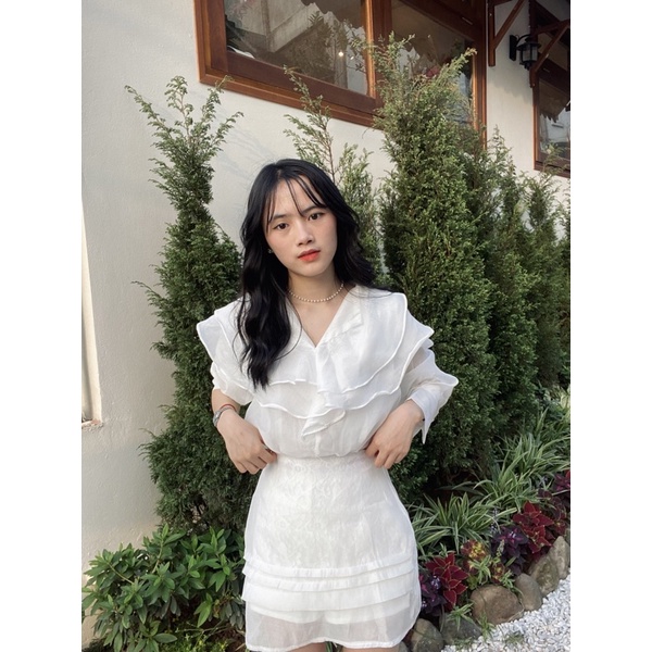 SET ÁO SƠ MI VOAN + CHÂN VÁY SIÊU XINH🦋