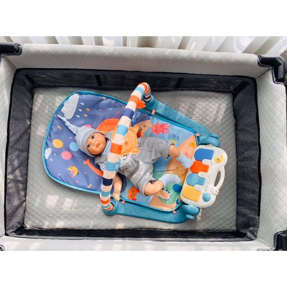 [Haobaby Shop] [Hàng chính hãng Umoo]Thảm nhạc cho bé, trẻ sơ sinh nằm chơi, vận động Baby Gym Mat