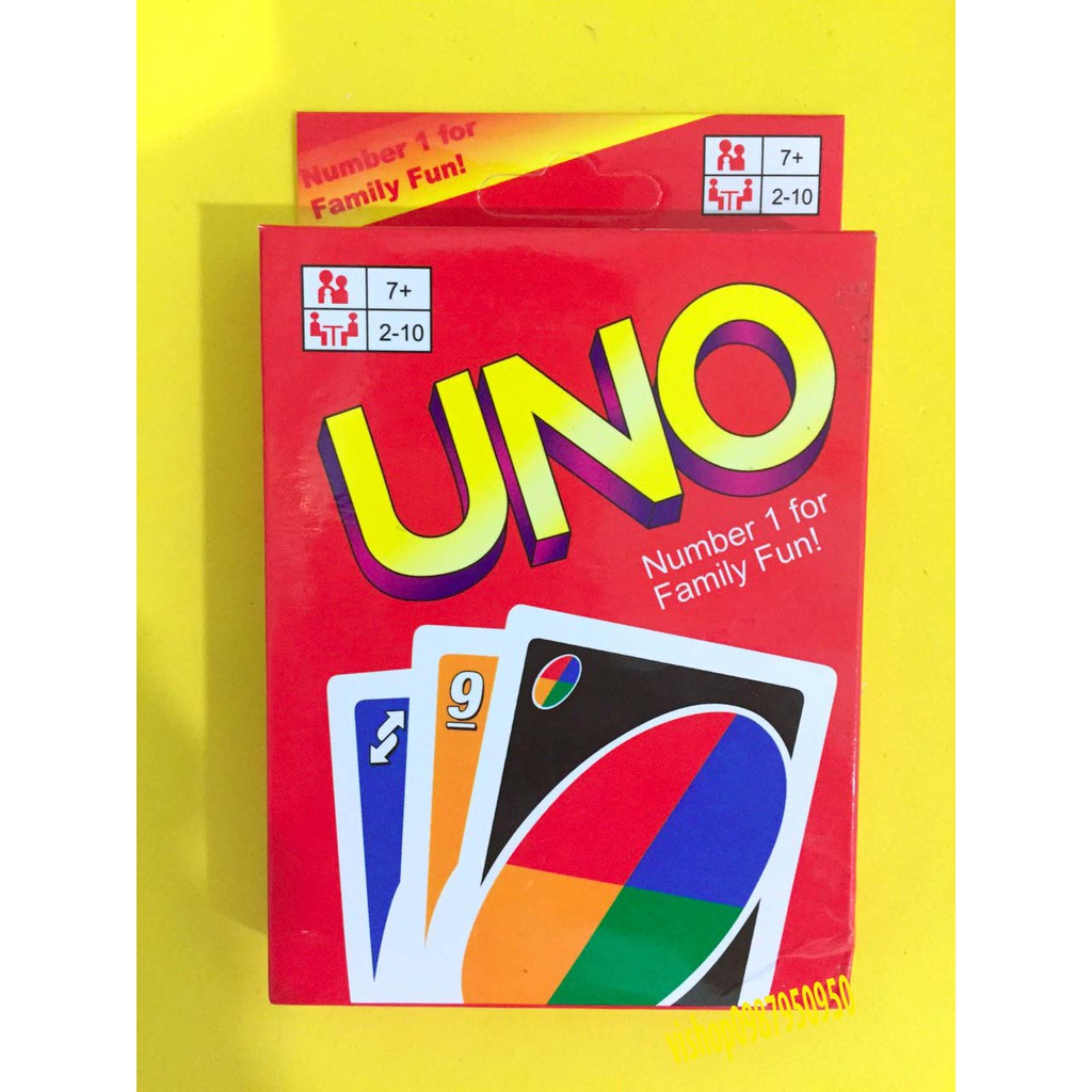 Thẻ Bài UNO cơ bản 108 lá Loại Tốt Giấy Cứng