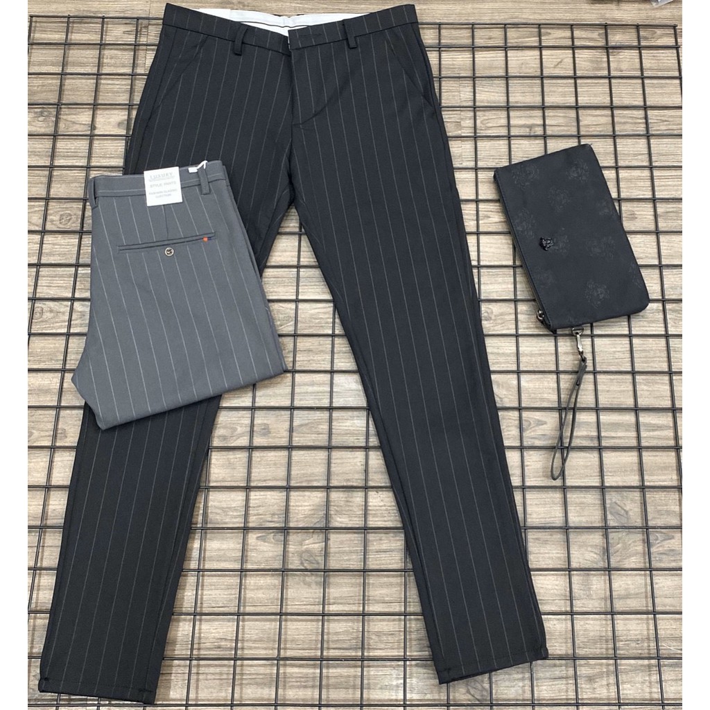 (Ảnh thật) quần tây âu nam cao cấp sọc chạy chuẩn đẹp vải tốt hàng chuẩn | BigBuy360 - bigbuy360.vn
