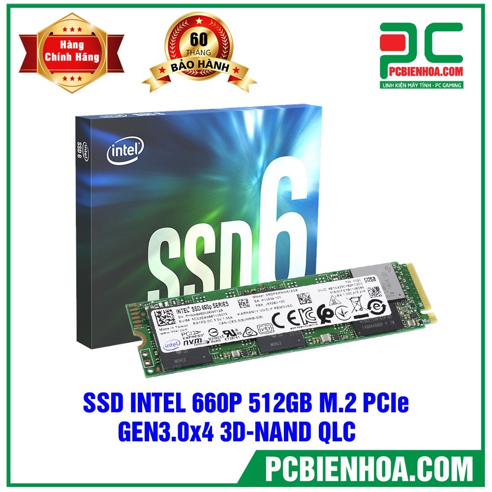 SSD INTEL 660P 512GB M.2 PCIE GEN3.0X4 3D-NAND QLC (SSDPEKNW512G8X1)