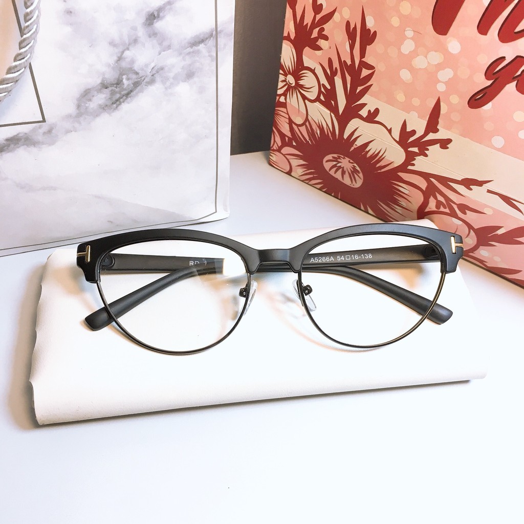 [Mã SKAMCLU7 giảm 10% cho đơn từ 0Đ] Gọng kính mắt mèo 5266 nhận cắt cận viễn loạn | BigBuy360 - bigbuy360.vn