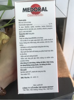 Nước súc miệng Medoral