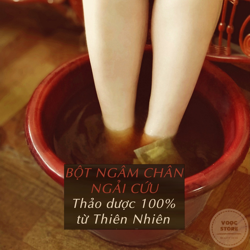 Túi Thảo Dược Ngâm Chân Thiên Nhiên Túi Bột Ngải Cứu Thư Giãn Giảm Mệt Mỏi Gói 30g Gói 10g M030
