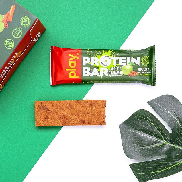 Play Protein Bar Thanh Protein Vị Táo Quế - Bánh Giảm Cân Tăng Cơ 45Gr SP6.2